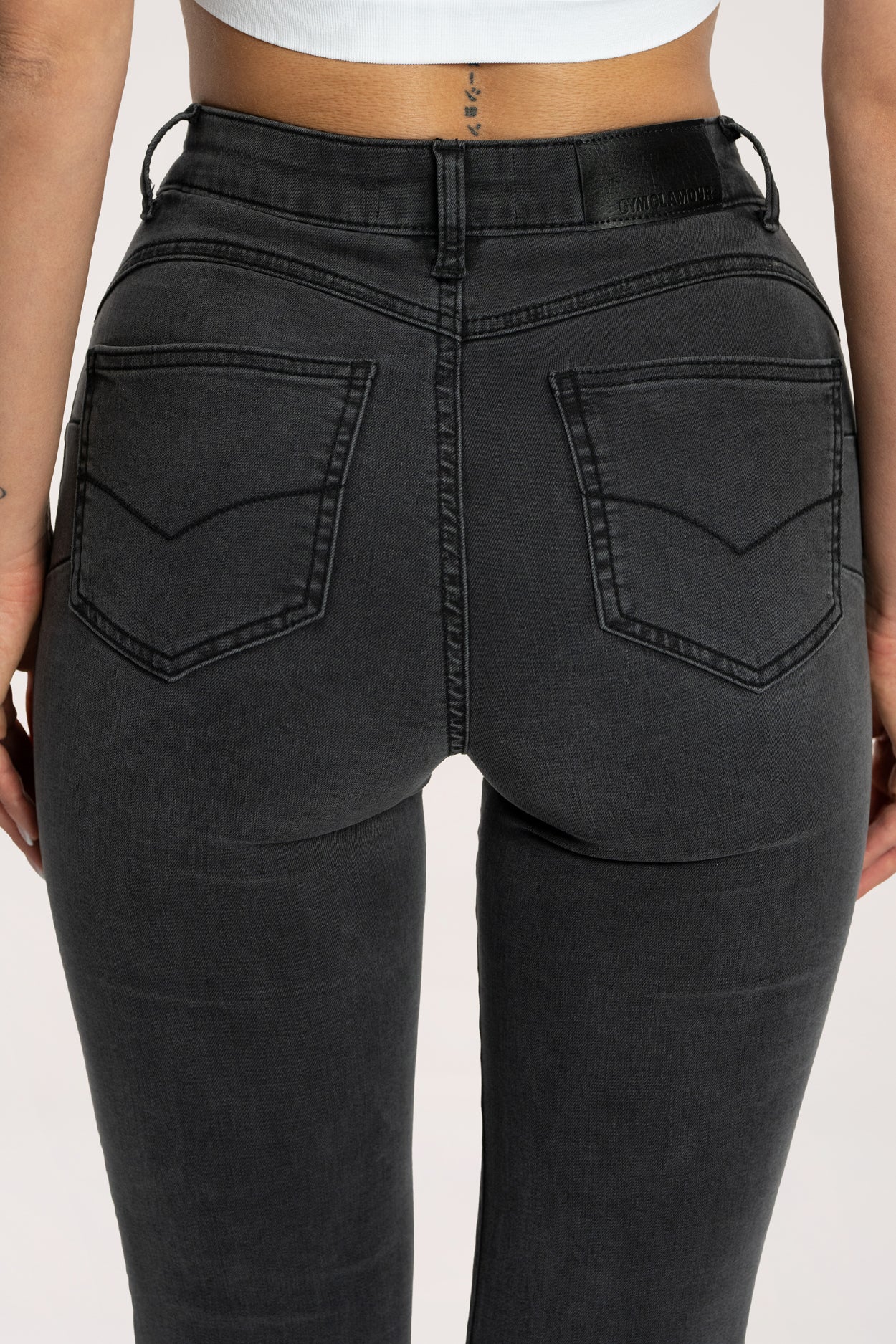 Дънки с клоширани крачоли perfect slim long black
