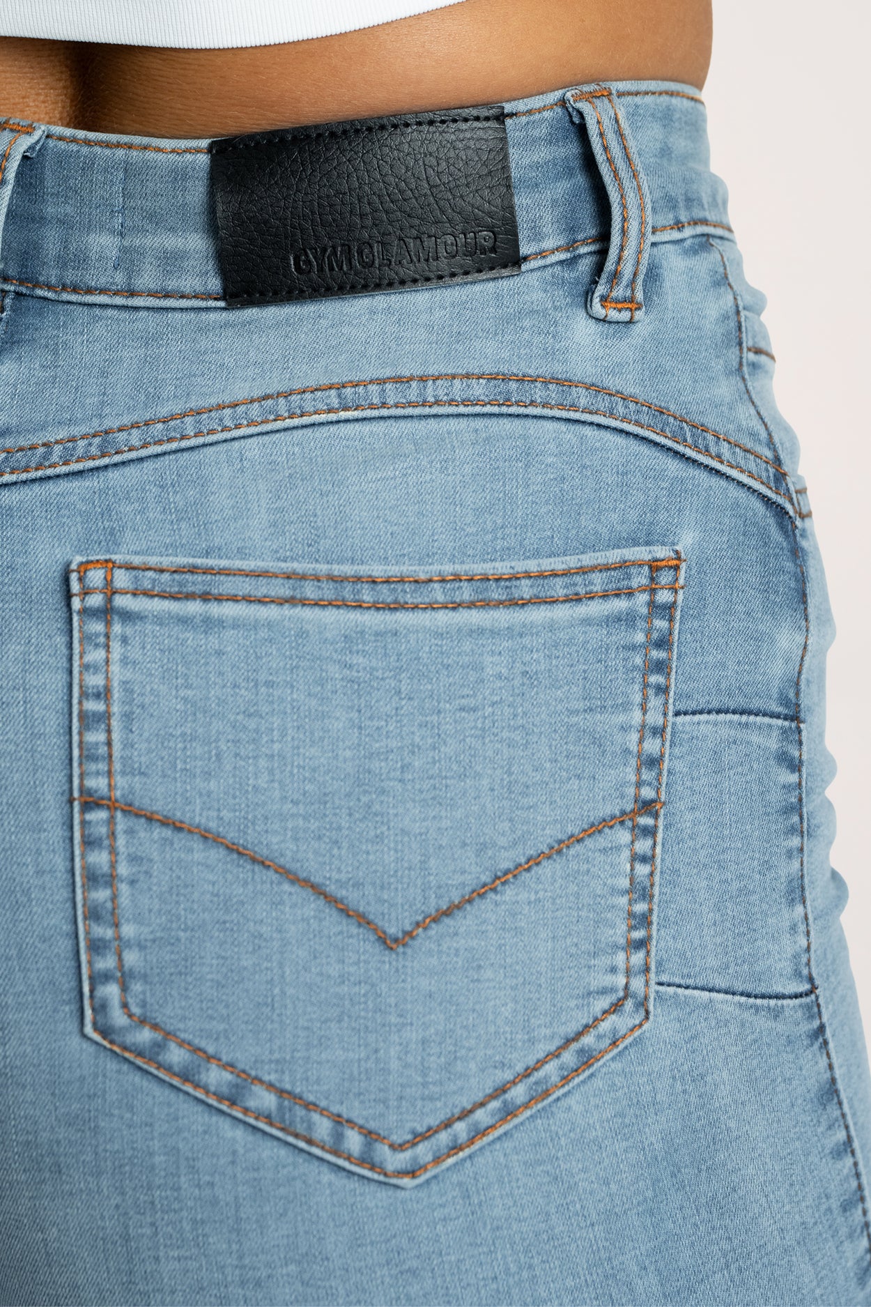 Дънки с клоширани крачоли perfect slim light blue
