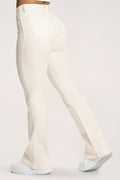 Дънки с клоширани крачоли perfect slim off white