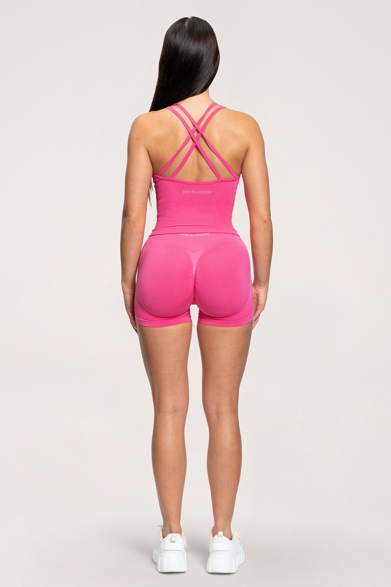 Къси панталони Fake BBL hot pink