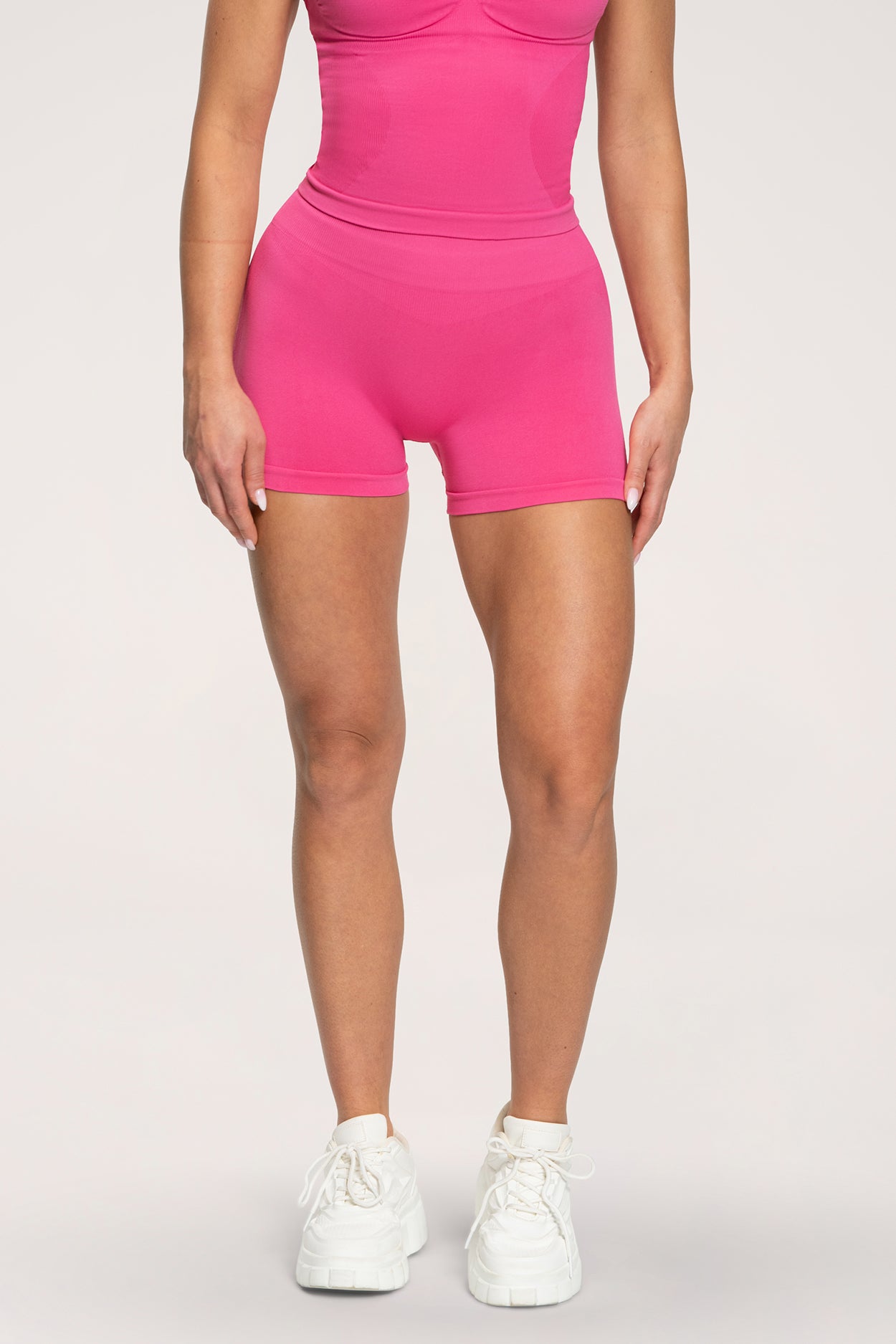 Къси панталони Fake BBL hot pink