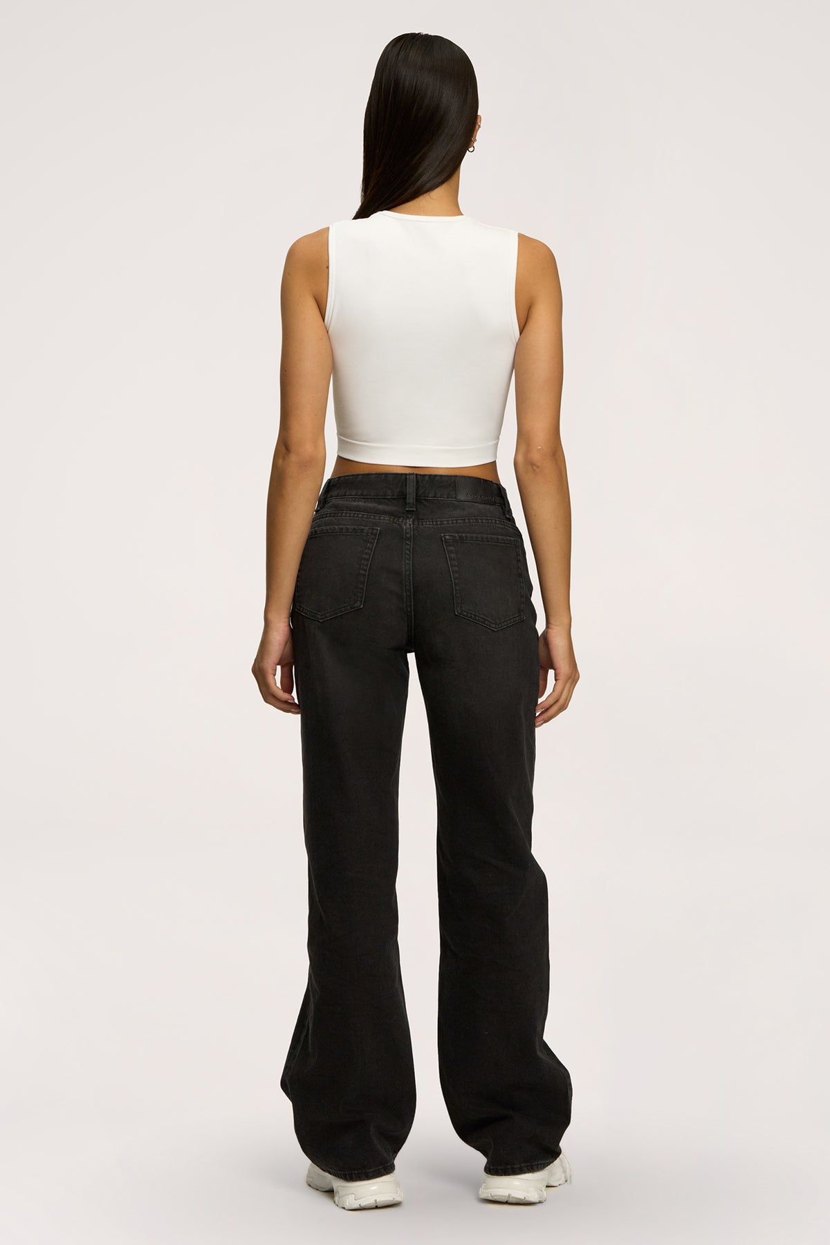 Дънки wide relaxed black