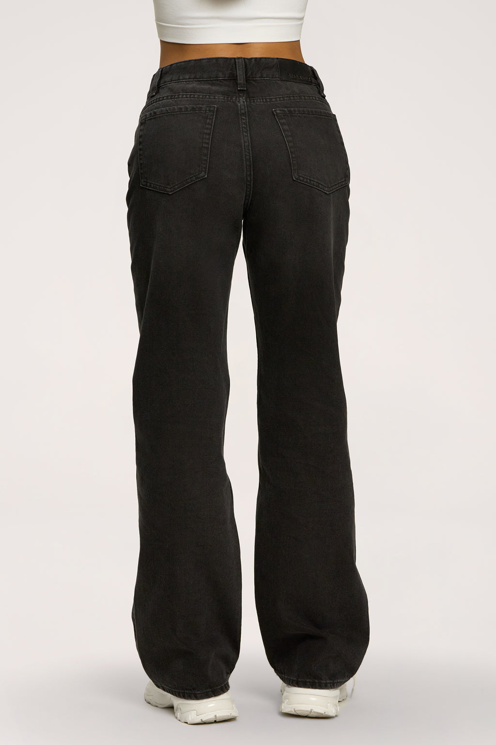 Дънки wide relaxed black