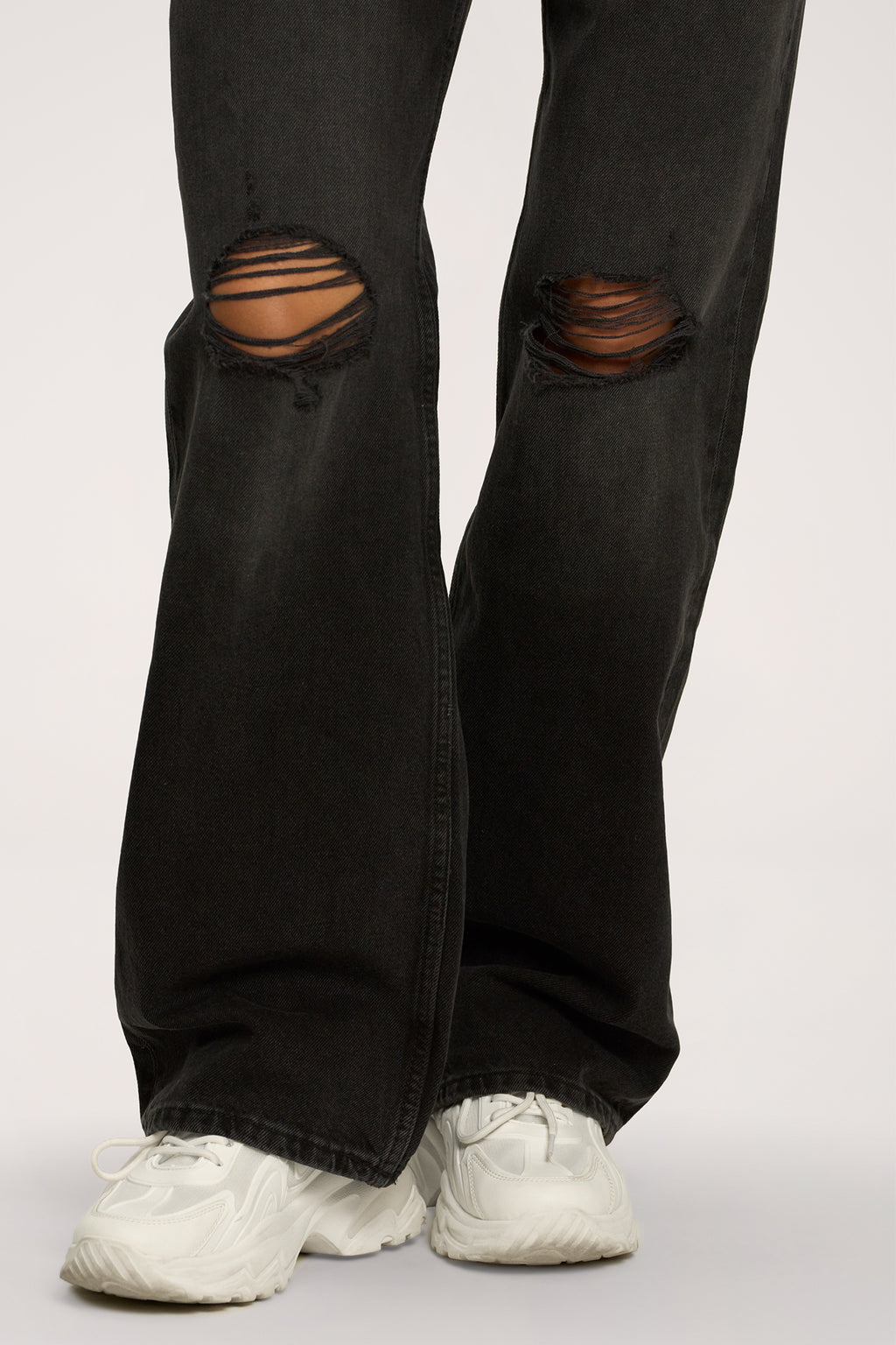 Дънки wide relaxed black