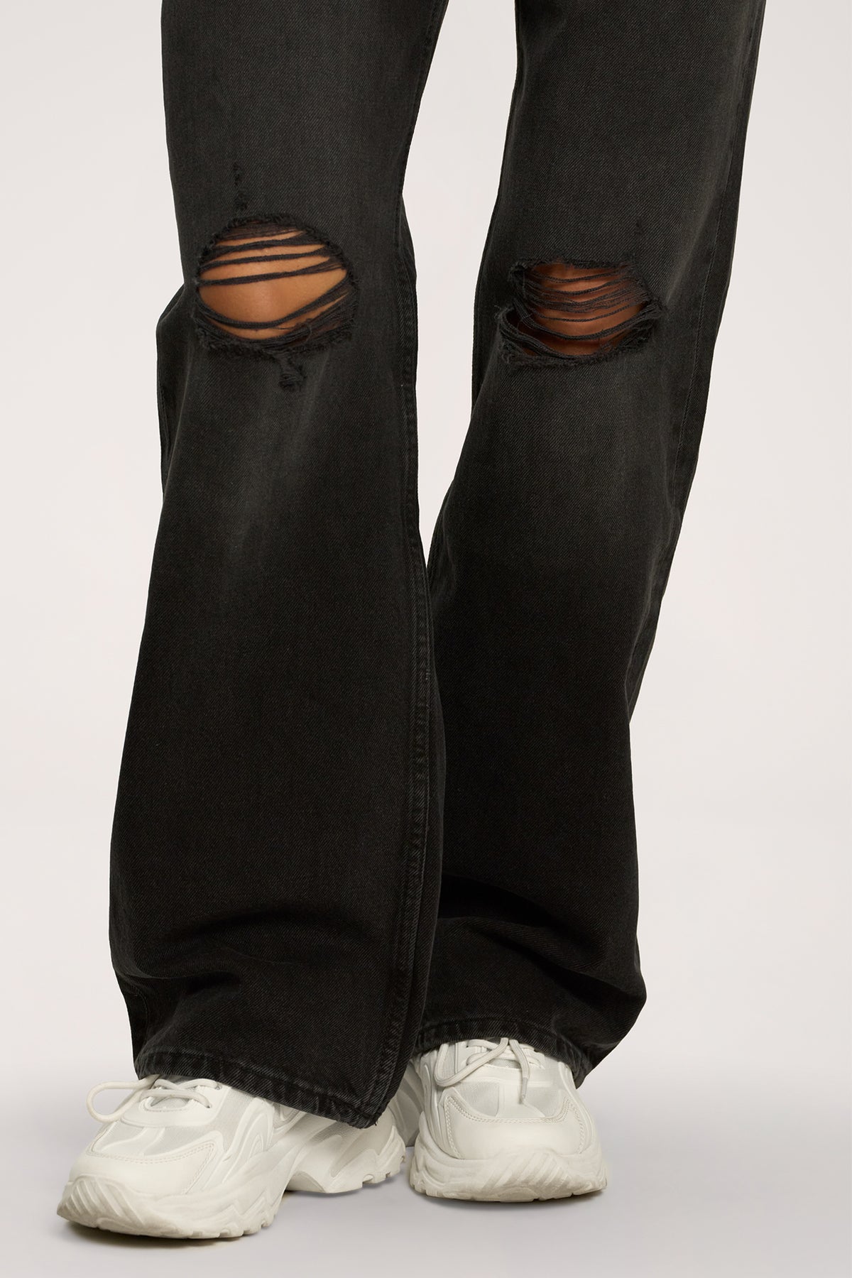 Дънки wide relaxed black