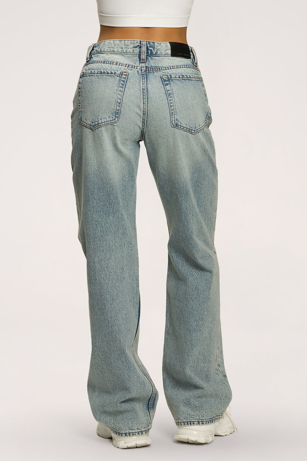 Дънки wide relaxed light blue