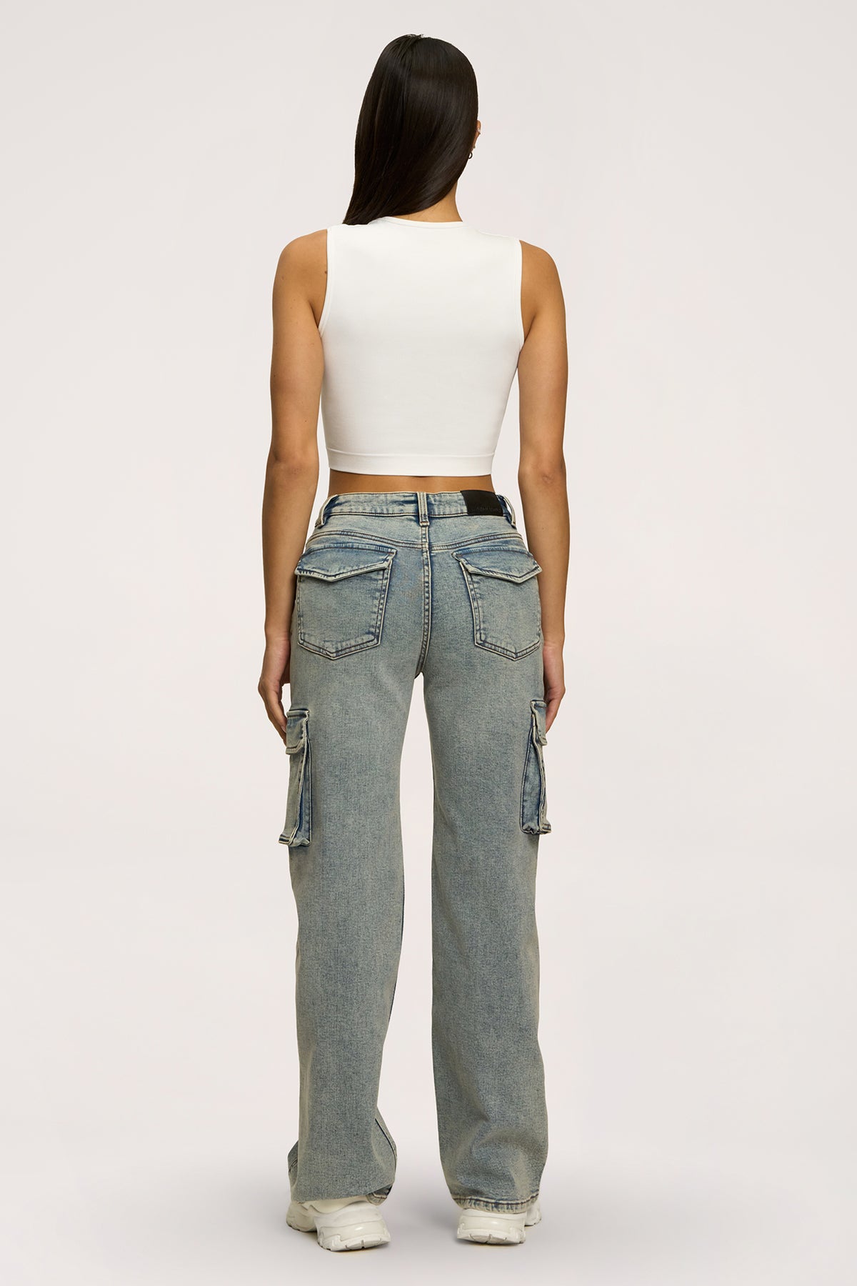 Дънки cargo washed blue