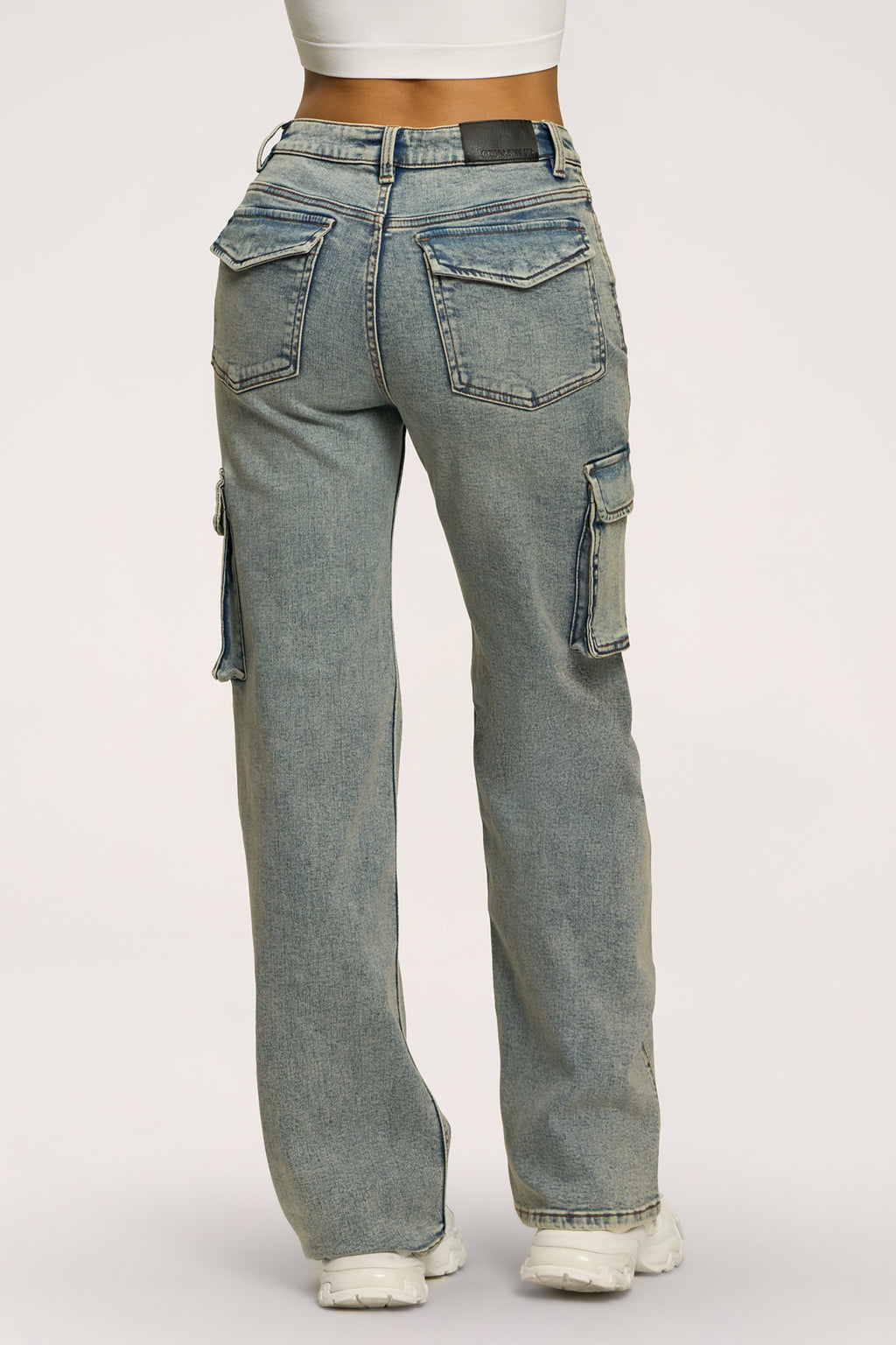 Дънки cargo washed blue