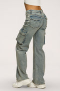 Дънки cargo washed blue