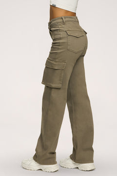 Дънки cargo green olive