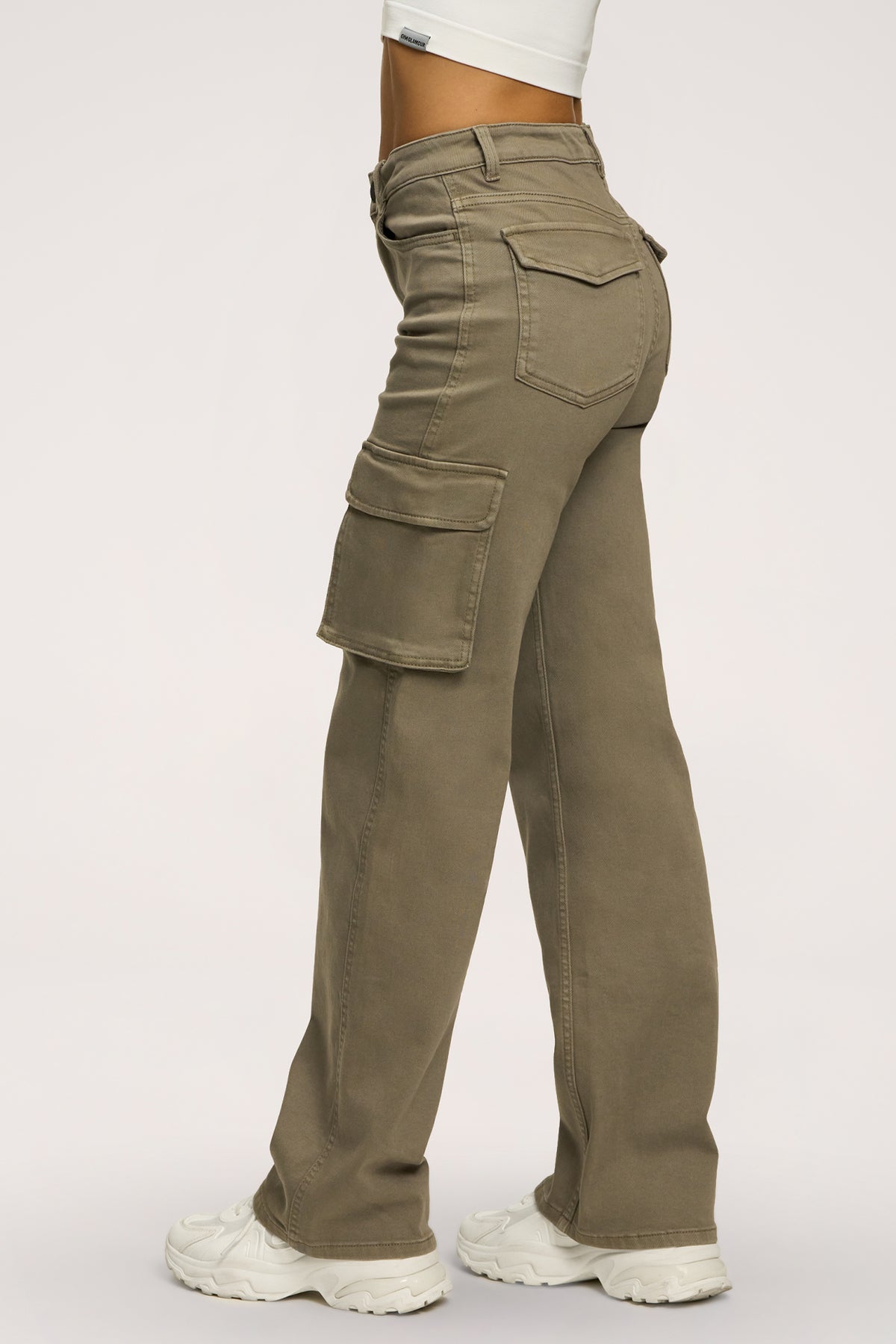 Дънки cargo green olive