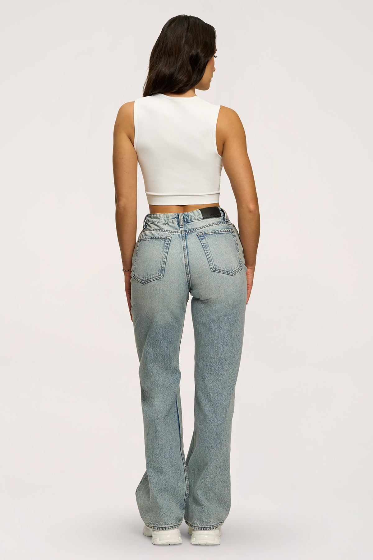Дънки wide relaxed light blue