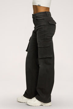 Дънки cargo black