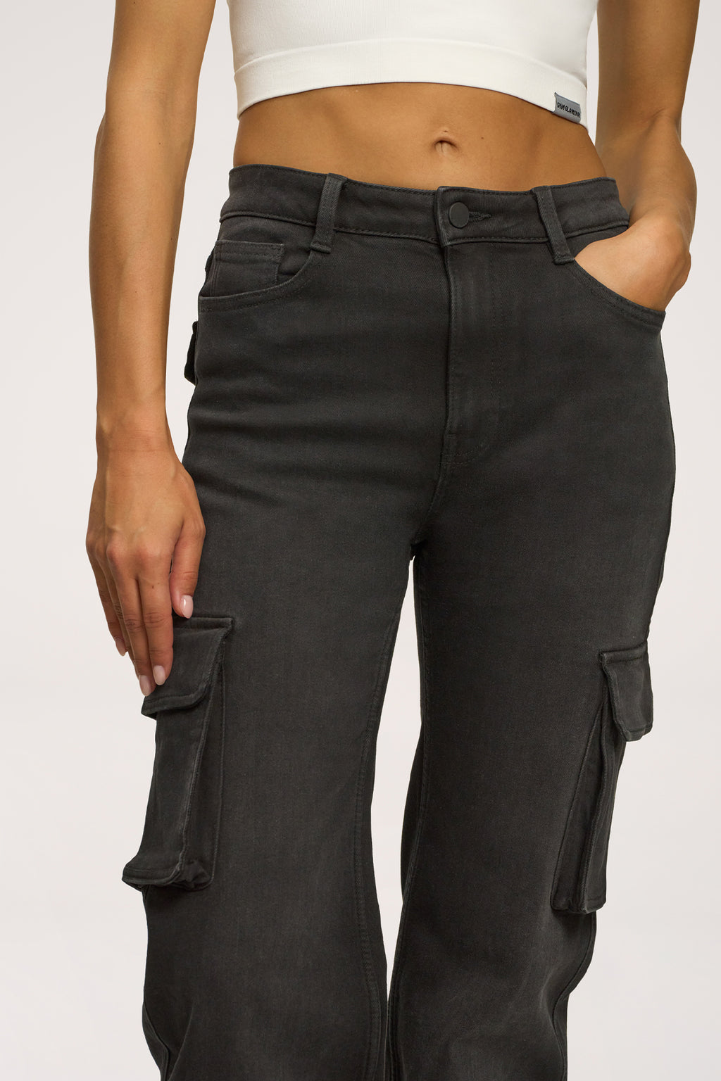 Дънки cargo black