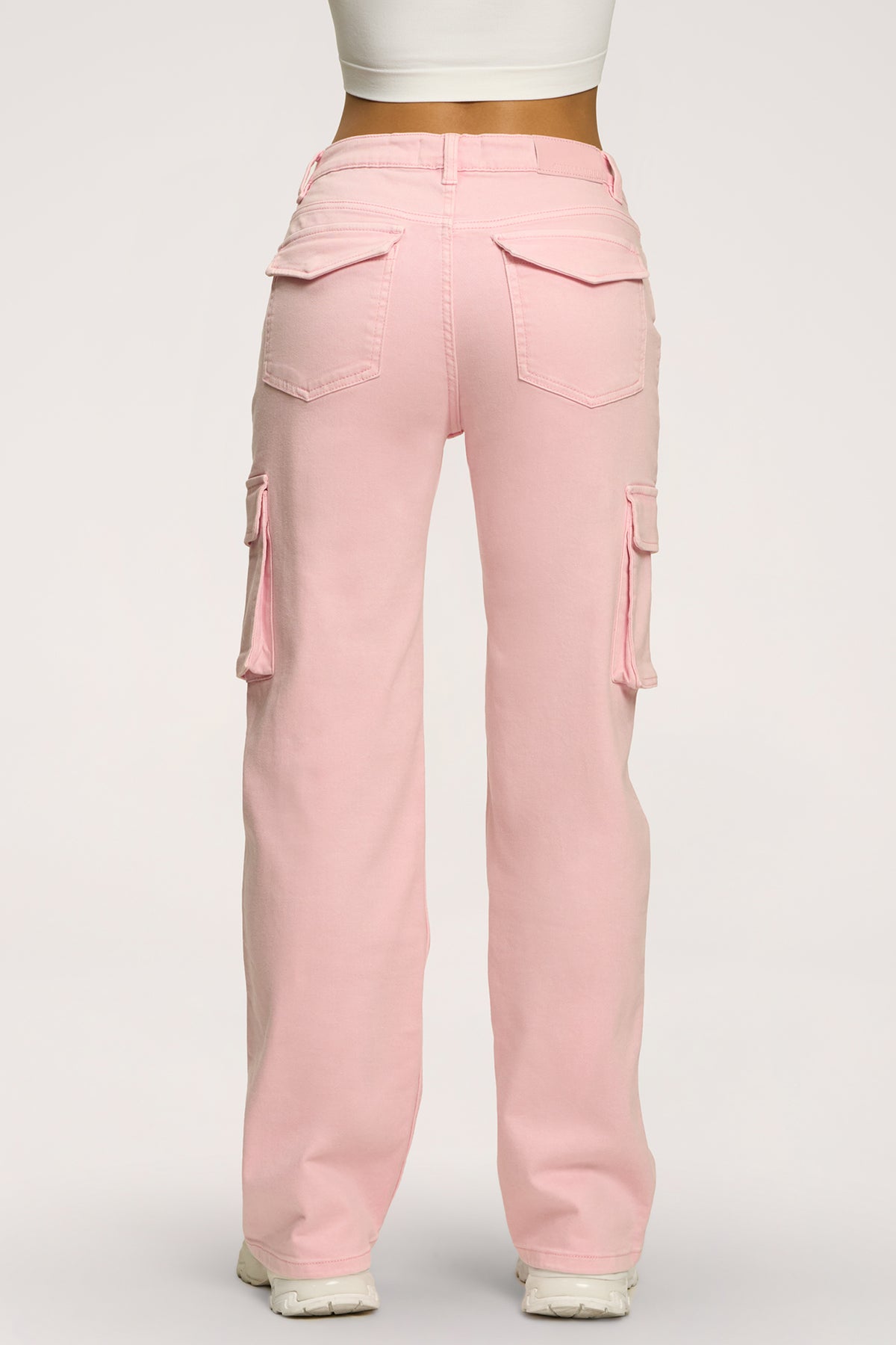 Дънки cargo light pink