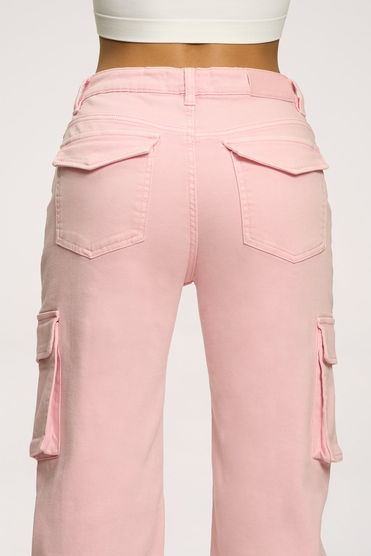 Дънки cargo light pink