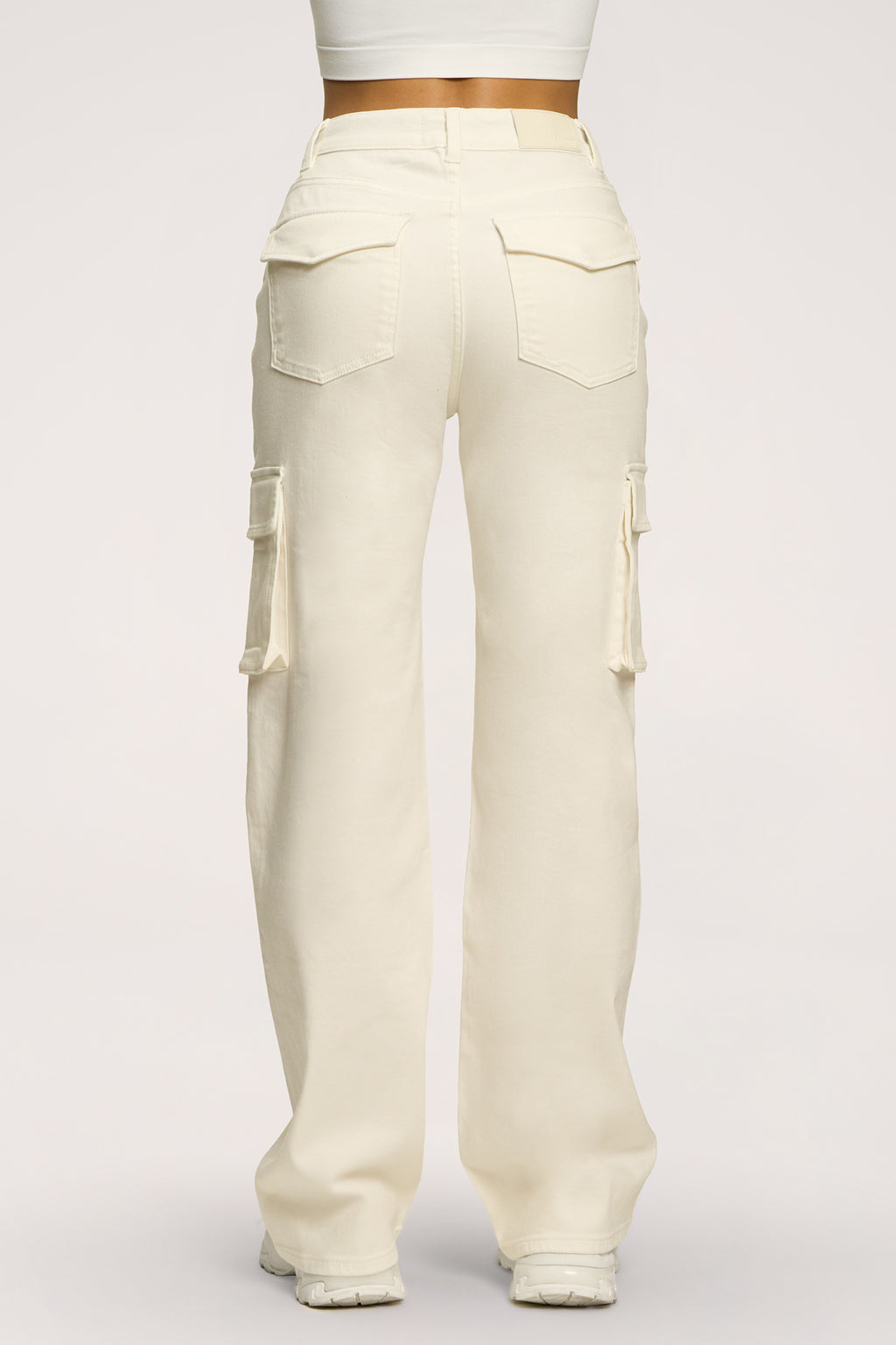 Дънки cargo off white