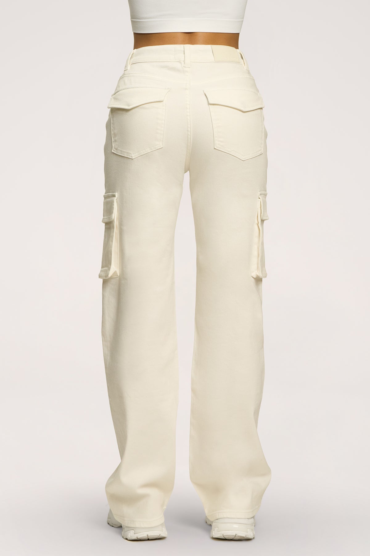 Дънки cargo off white