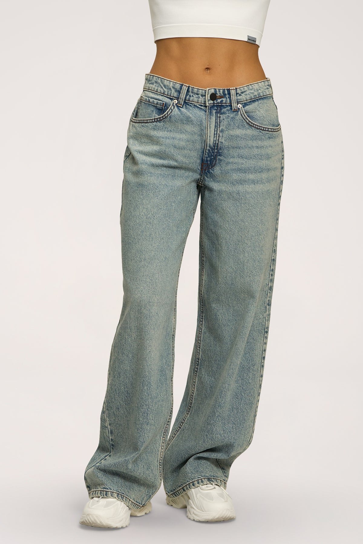 Дънки boyfriend light blue