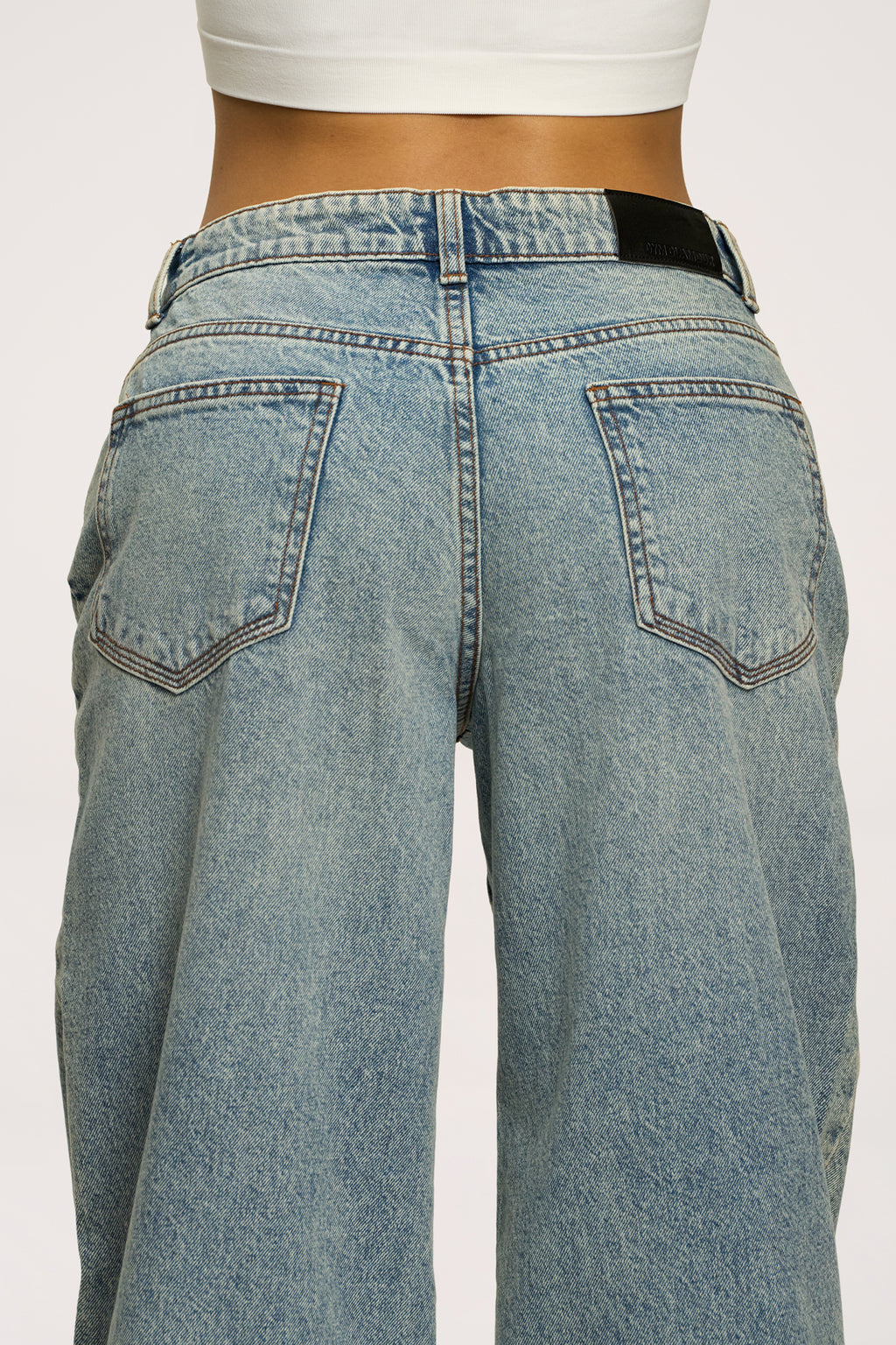 Дънки boyfriend light blue