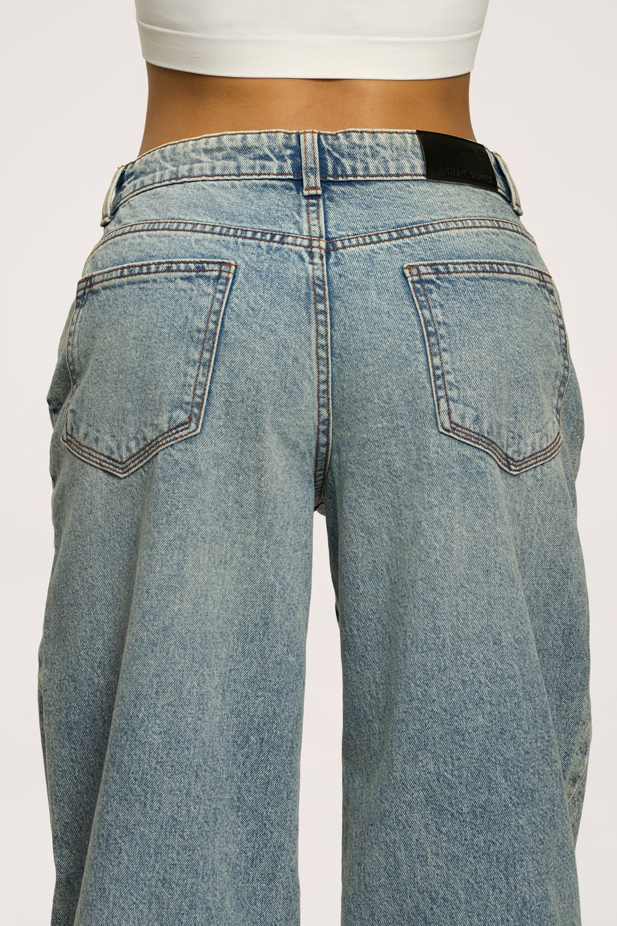 Дънки boyfriend light blue