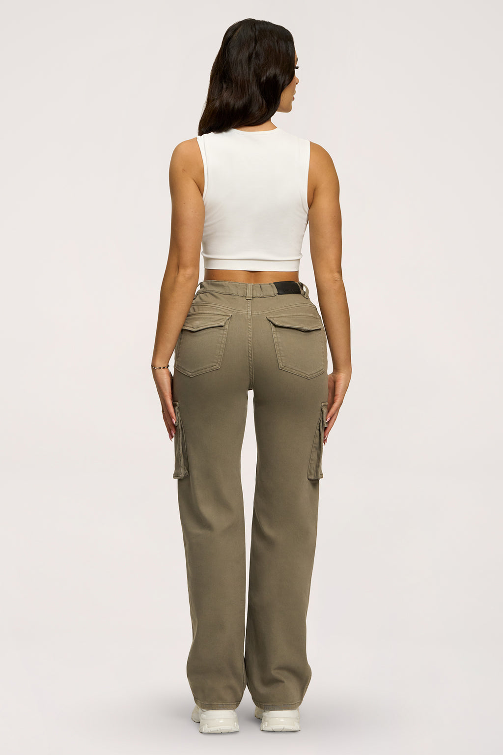 Дънки cargo green olive