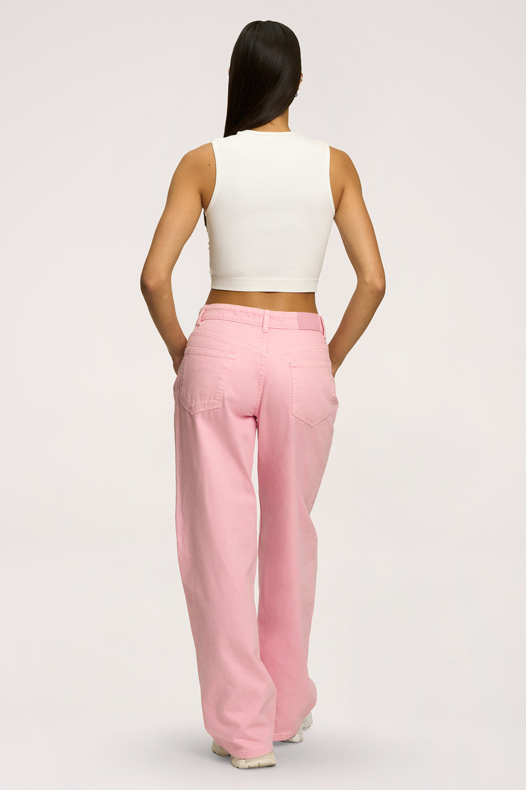 Дънки boyfriend pink