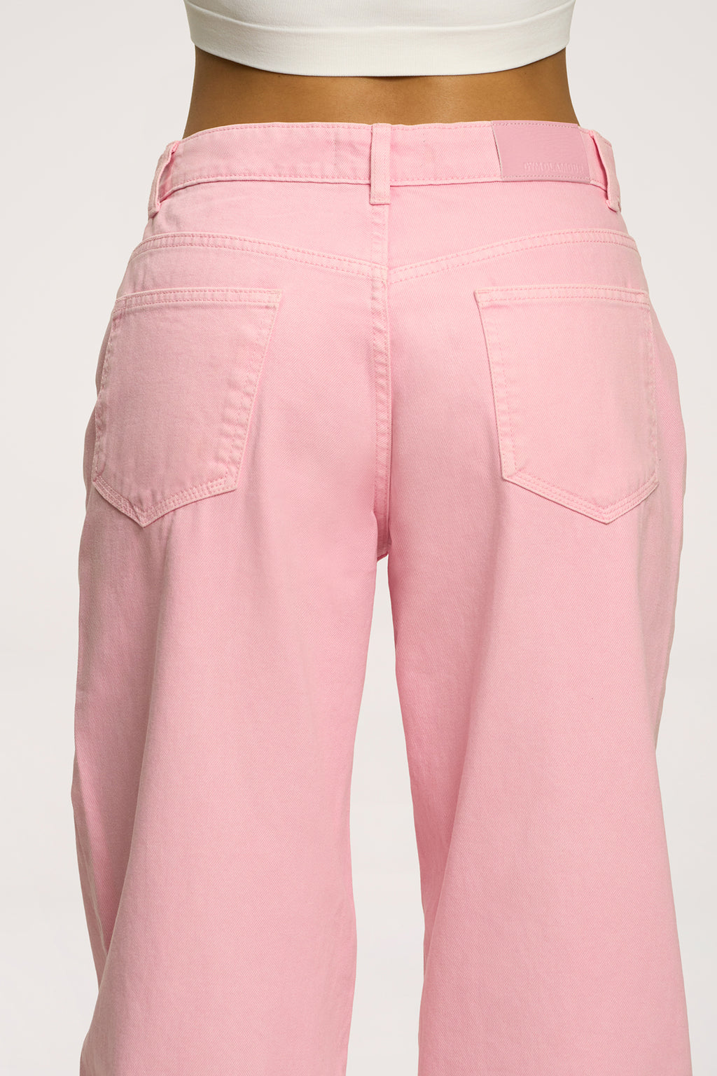 Дънки boyfriend pink