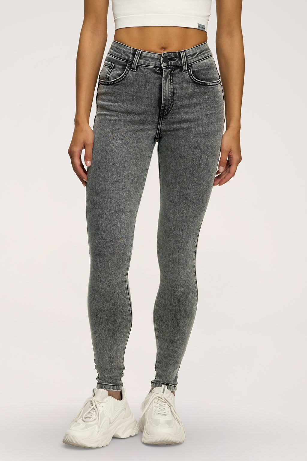 Дънки skinny perfect slim light grey