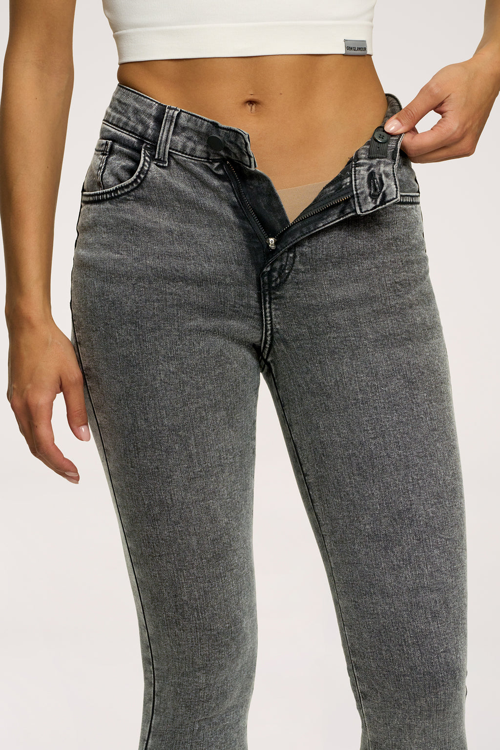 Дънки skinny perfect slim light grey