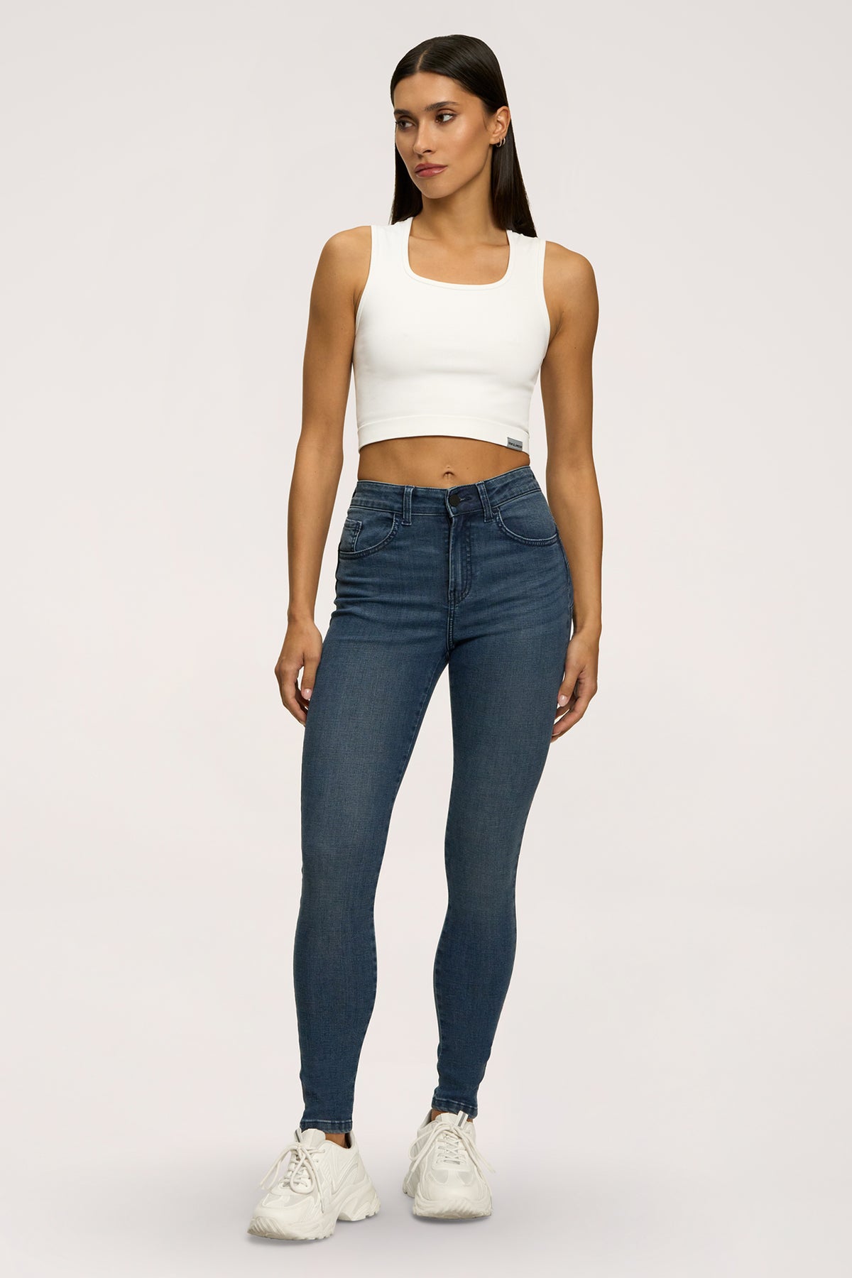 Дънки skinny perfect slim navy blue