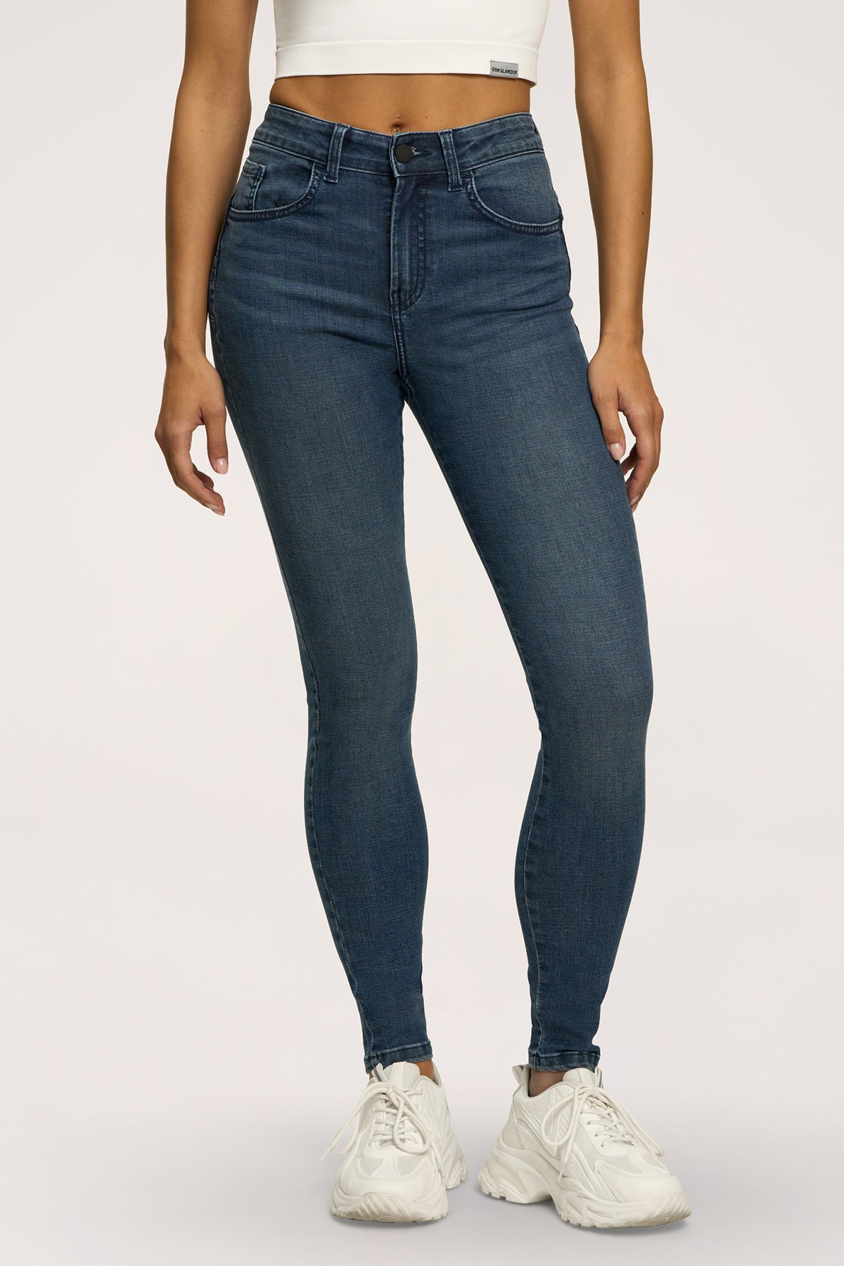 Дънки skinny perfect slim navy blue