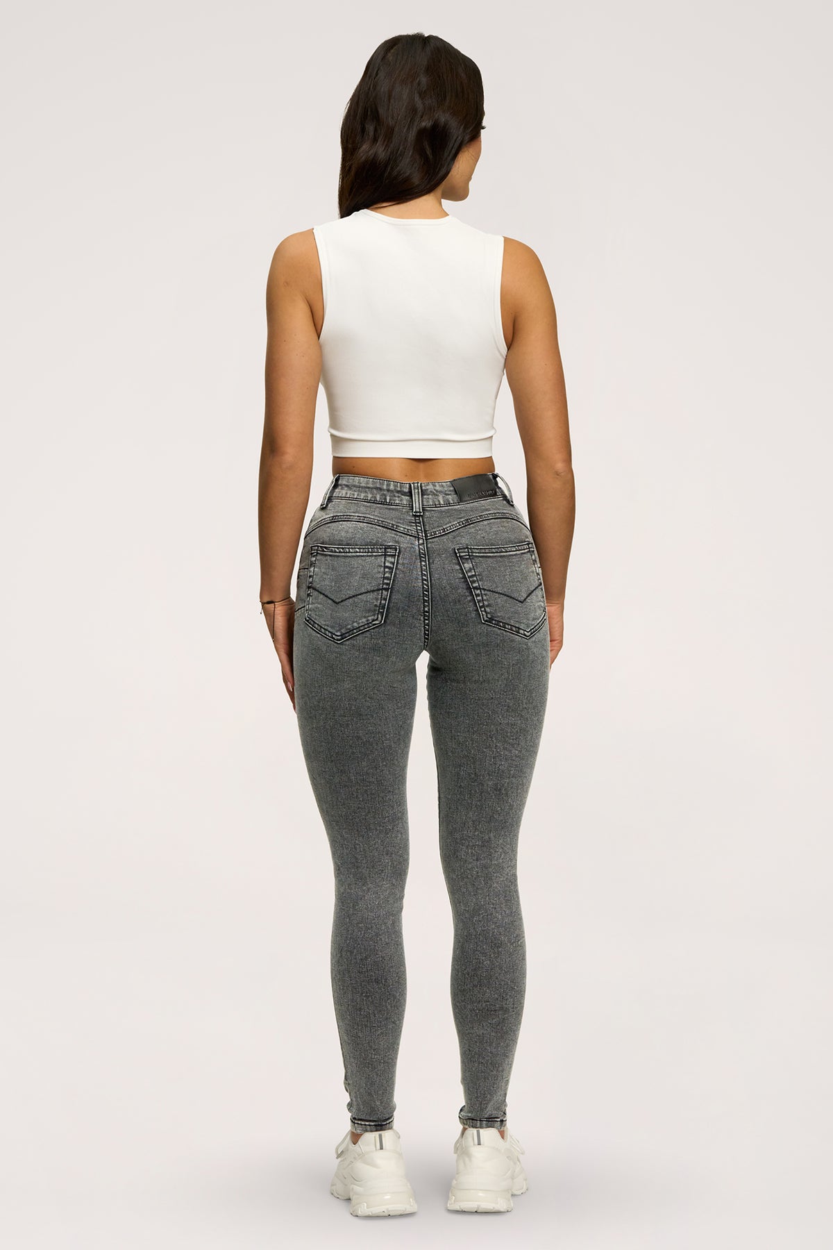 Дънки skinny perfect slim light grey