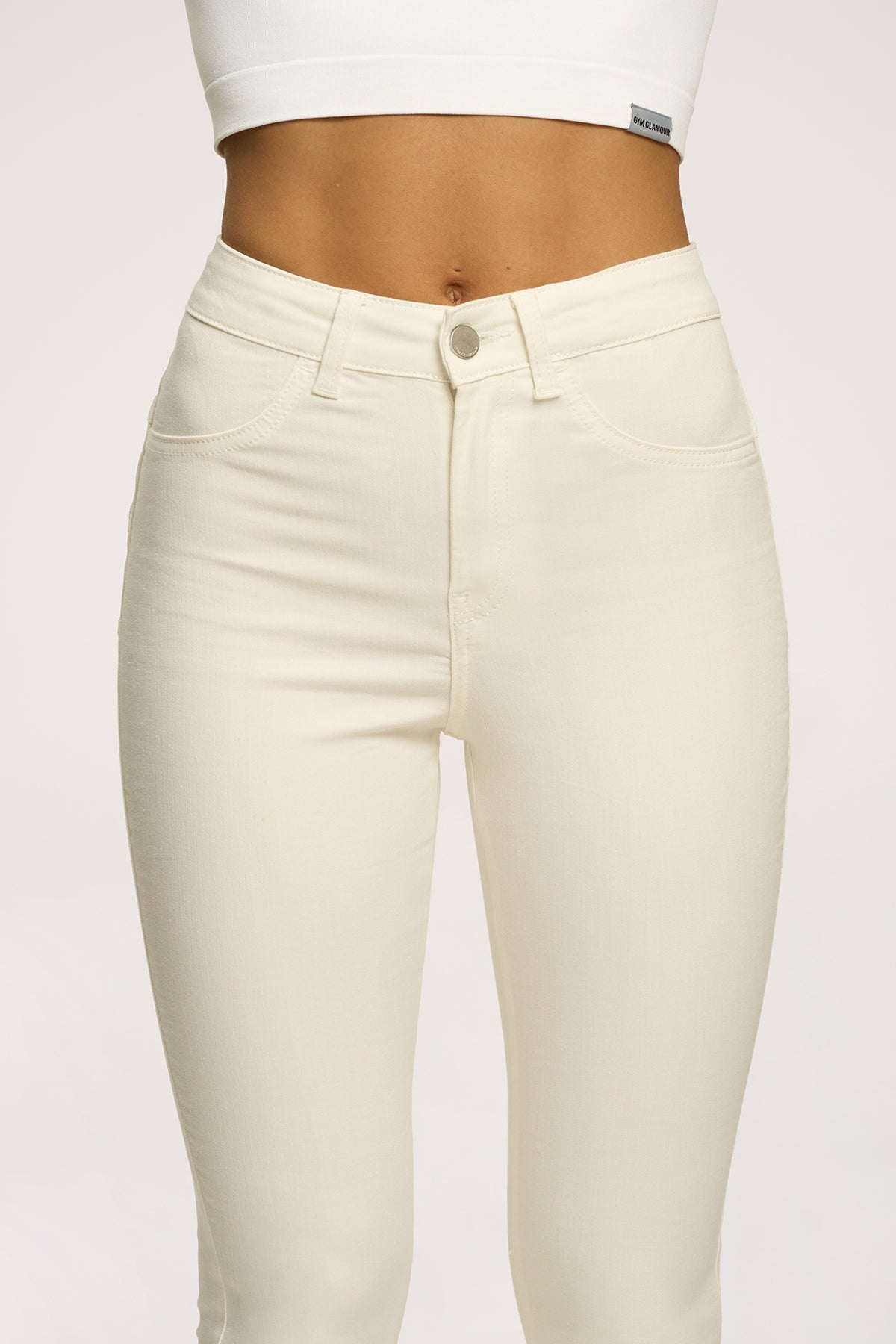 Дънки skinny perfect slim off white
