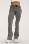 Дънки с клоширани крачоли perfect slim light grey