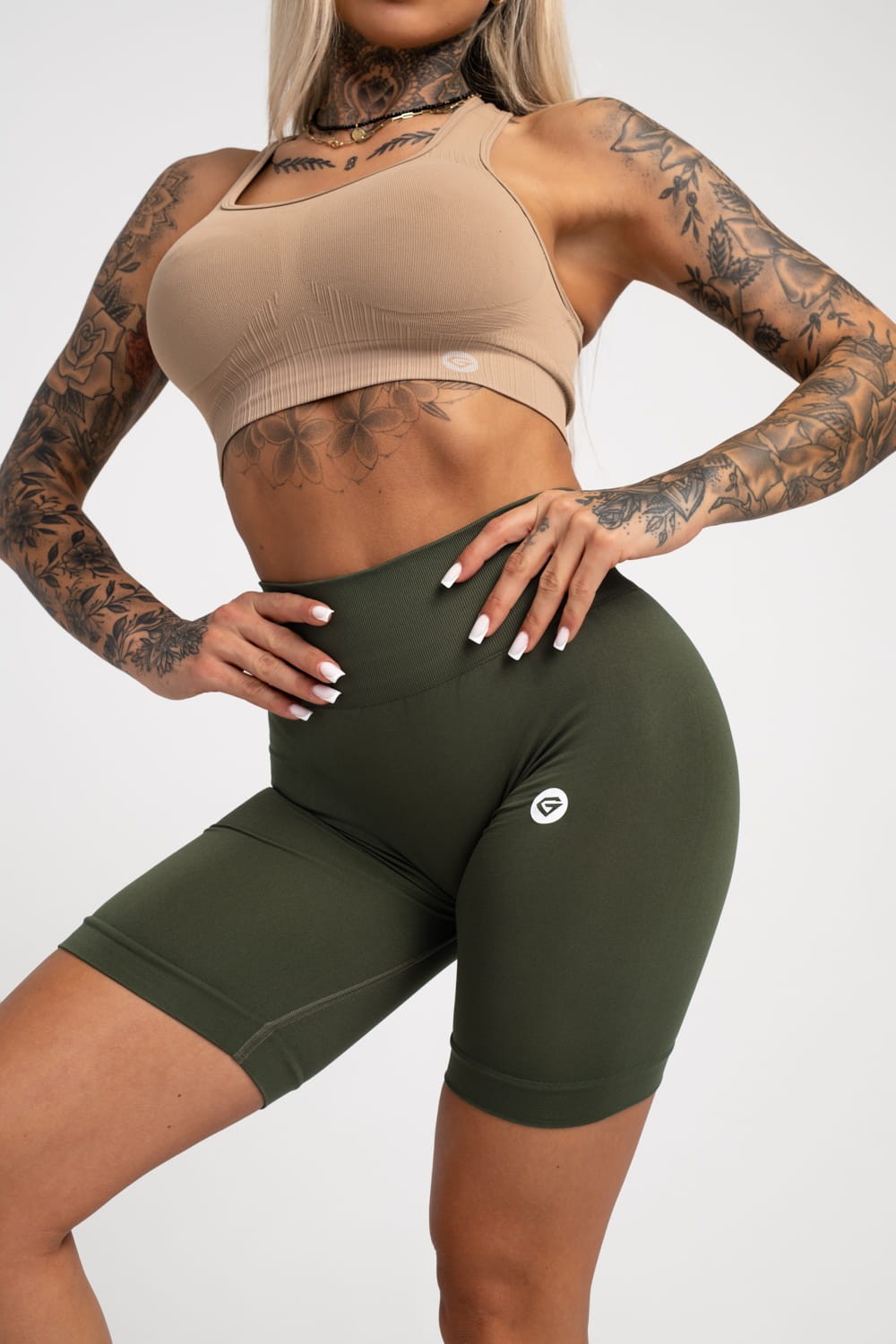 Spodenki flexible khaki