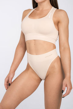 Cтринг high waist нюд