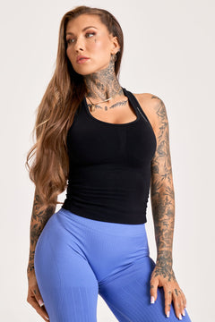 Спортен сутиен compress long black