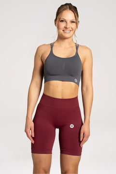 Байкър шорти basic burgundy