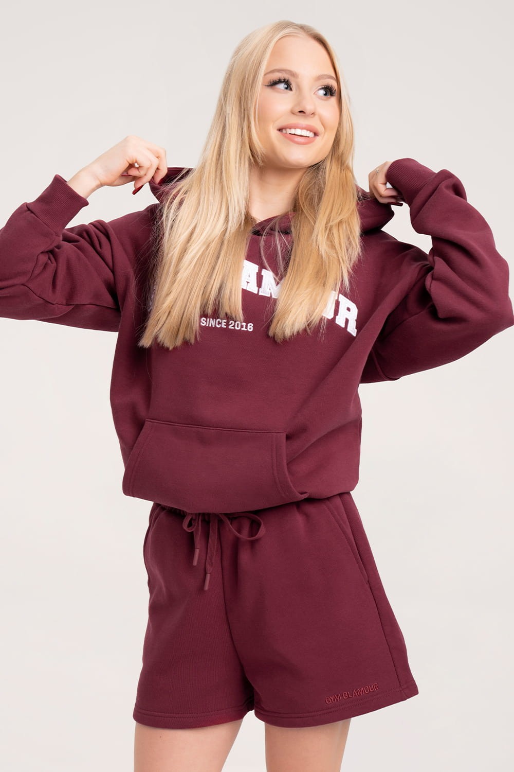 Spodenki dresowe ruby