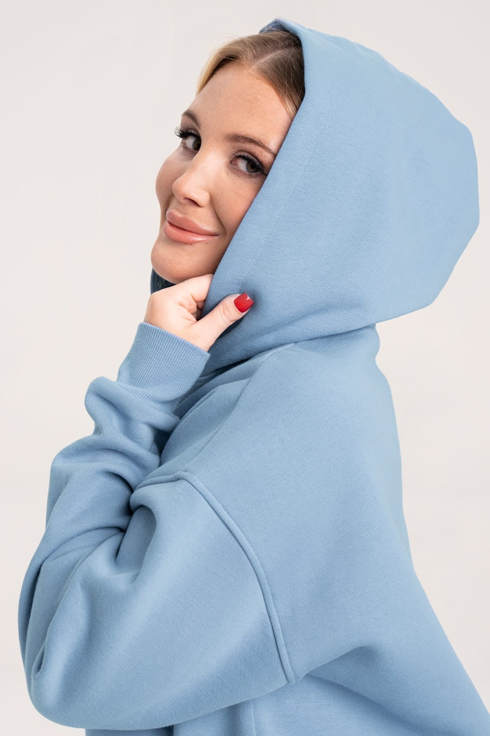 Bluza college sky blue