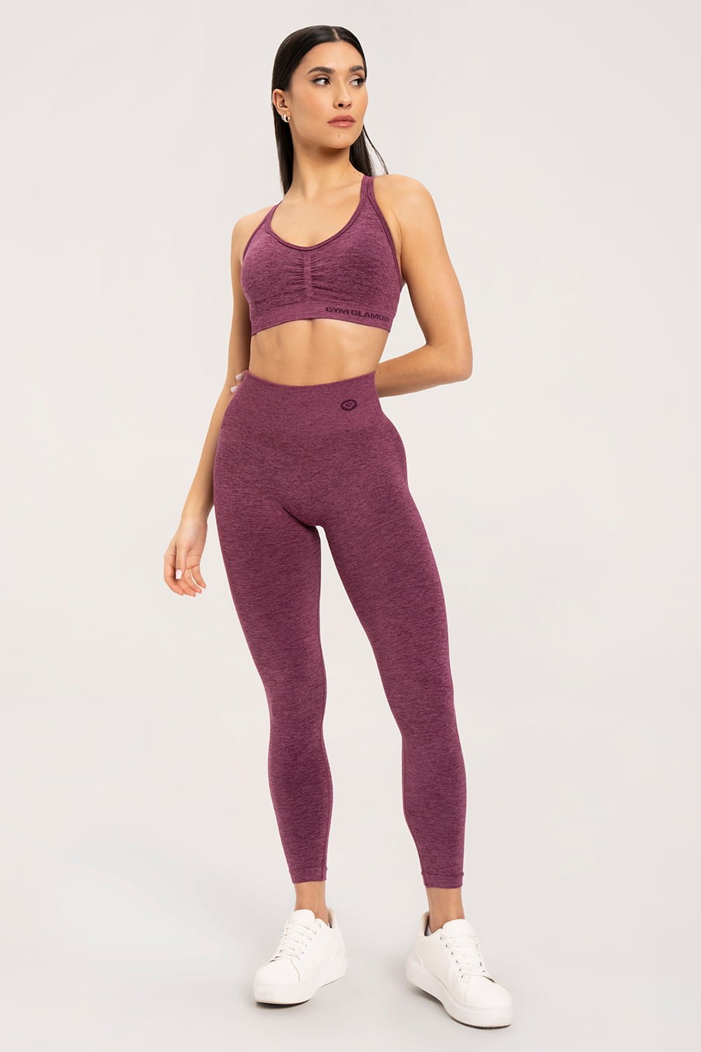 Leginsy seamless push up cherry