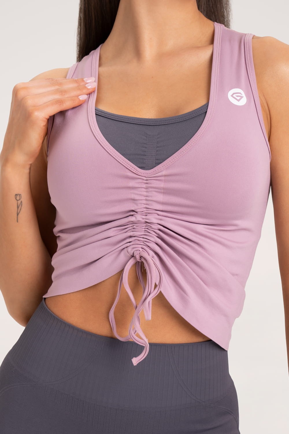 Top ściągany pink