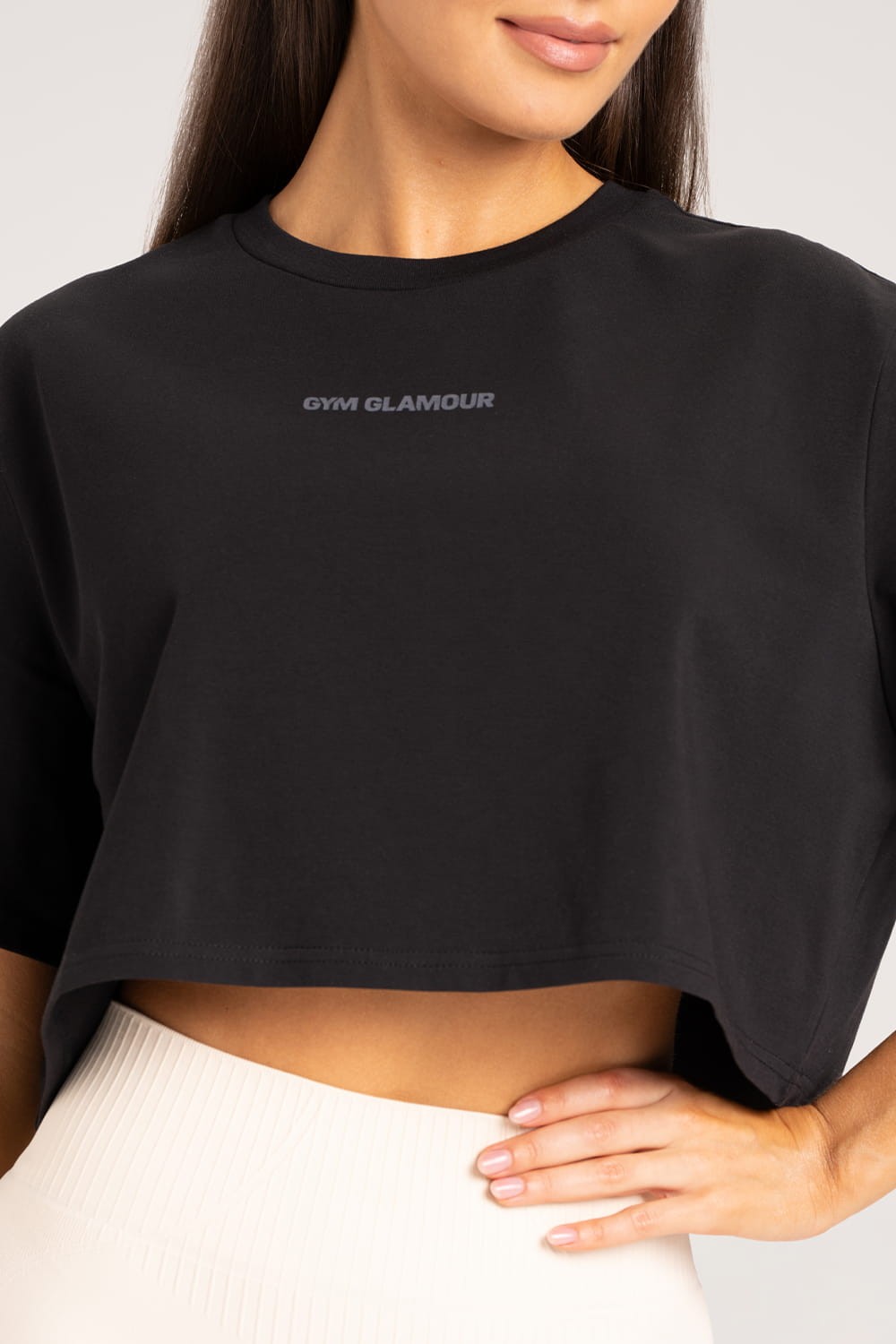 T-shirt boxy black