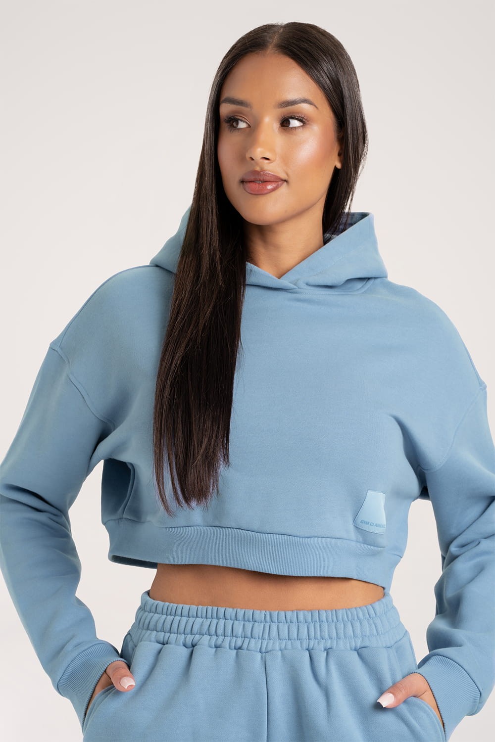 Bluza Crop Sky Blue