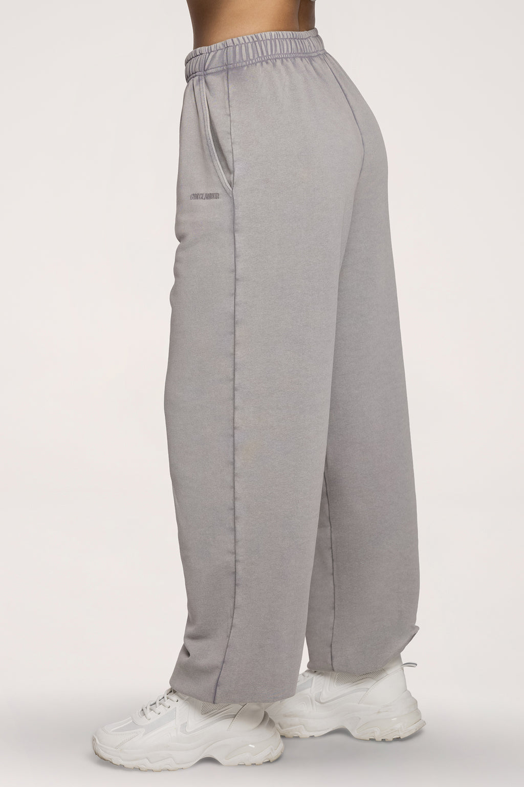 Спортен панталон с ластик Easy light grey