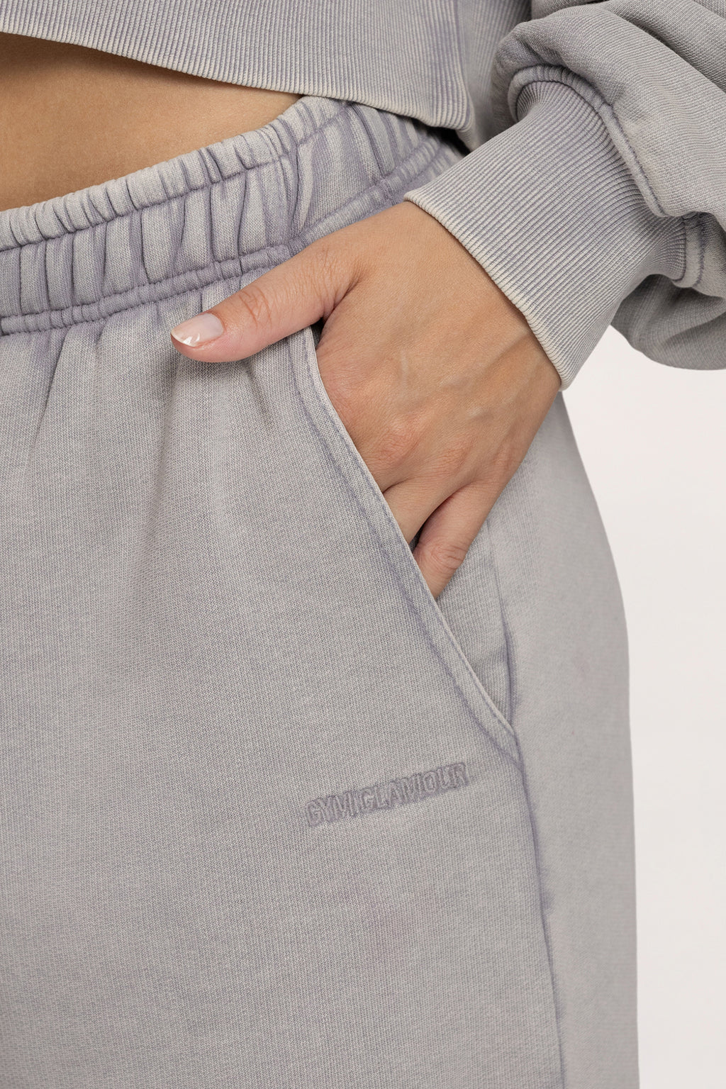 Спортен панталон с ластик Easy light grey