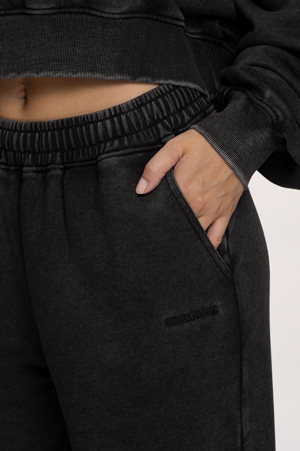 Спортен панталон с прав крачол Easy black