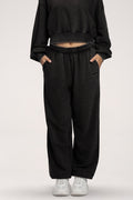 Спортен панталон с ластик Easy black