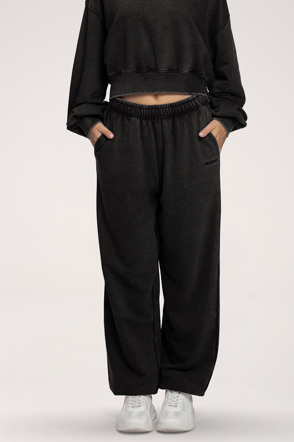 Спортен панталон с ластик Easy black